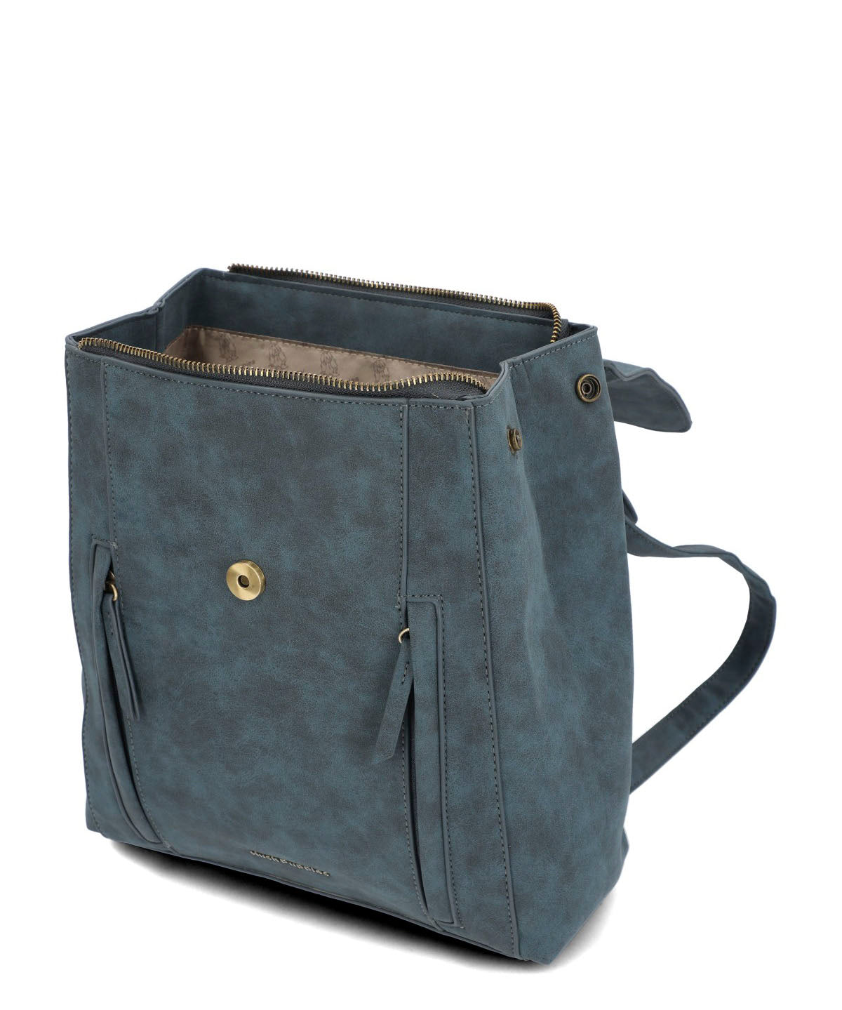 Mochila Ecocuero Mujer Dacey Backbag Azul Hush Puppies