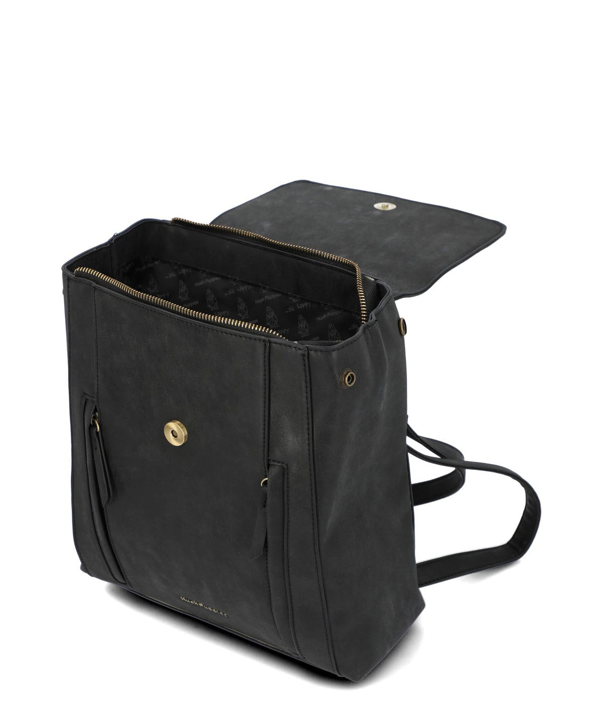 Mochila Ecocuero Mujer Dacey Backbag Negro Hush Puppies