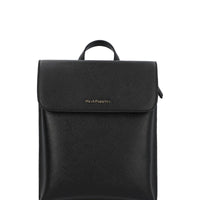 Mochila Ecocuero Mujer Sally Back Negro Hush Puppies