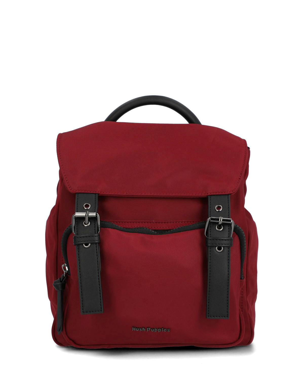 Mochila Ecocuero Mujer Raizel Back Rojo Hush Puppies