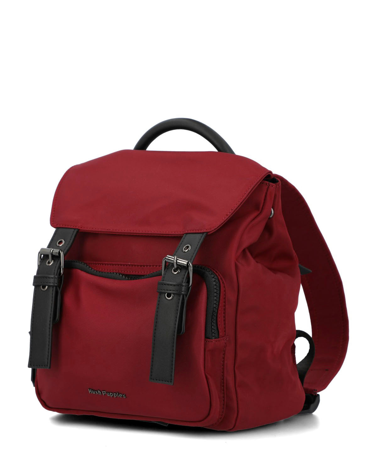 Mochila Ecocuero Mujer Raizel Back Rojo Hush Puppies