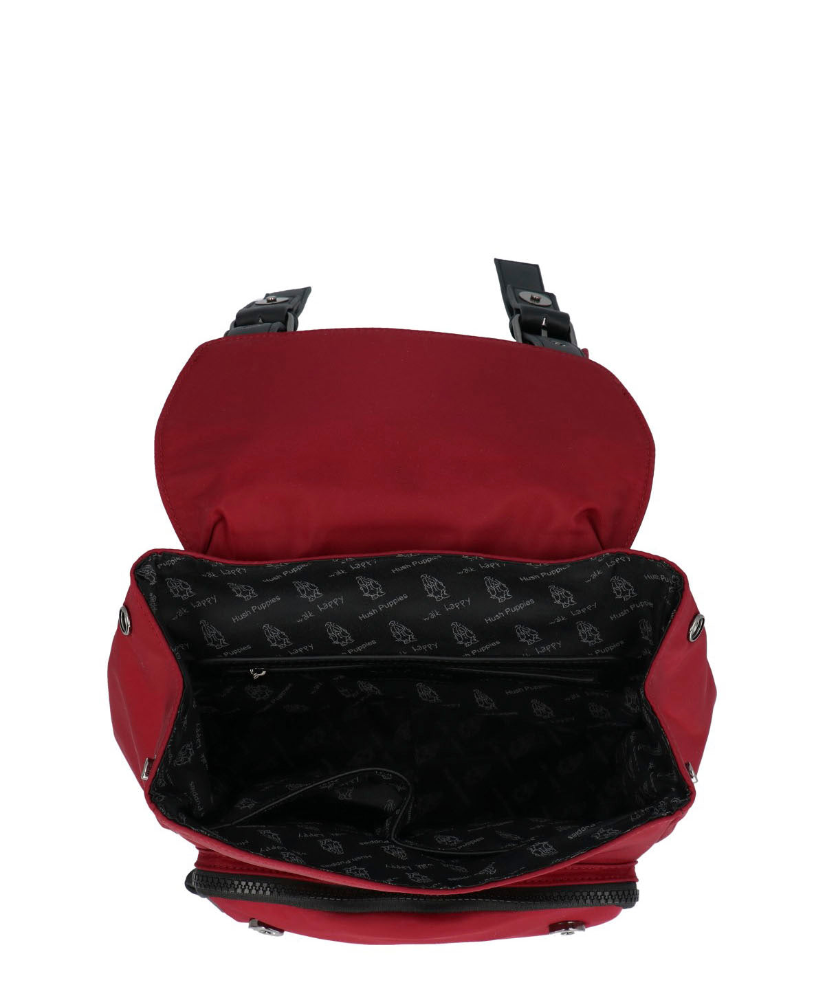 Mochila Ecocuero Mujer Raizel Back Rojo Hush Puppies