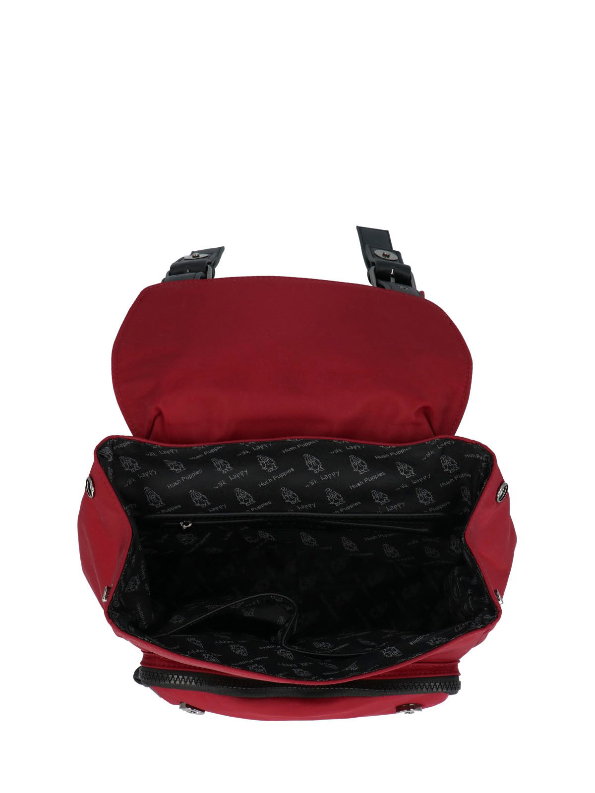 Mochila Ecocuero Mujer Raizel Back Rojo Hush Puppies