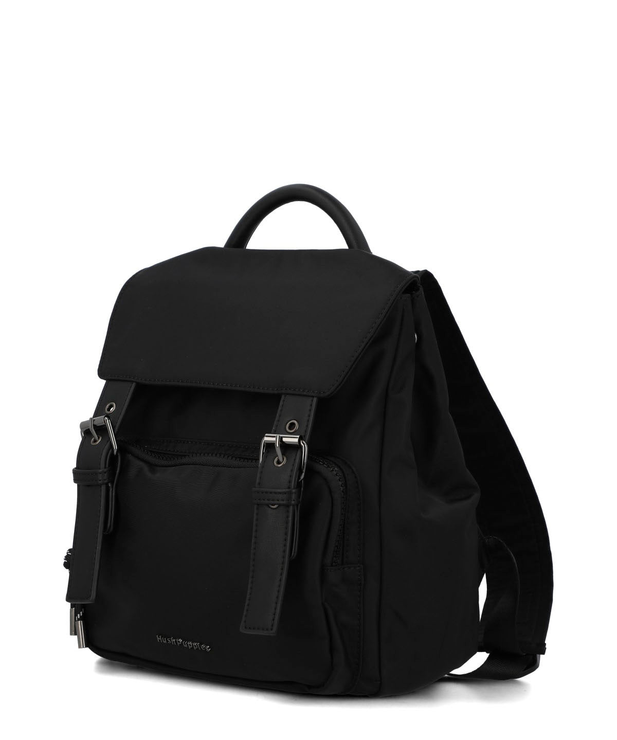 Mochila Ecocuero Mujer Raizel Back Negro Hush Puppies