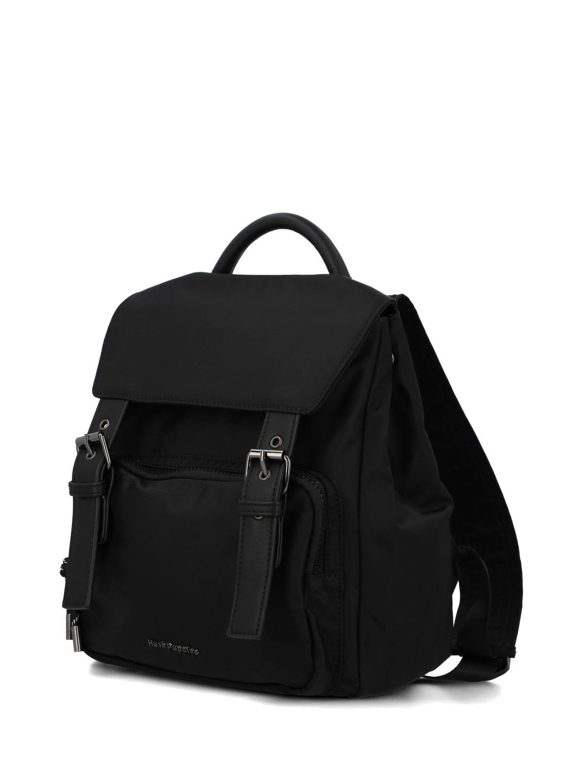 Mochila Ecocuero Mujer Raizel Back Negro Hush Puppies