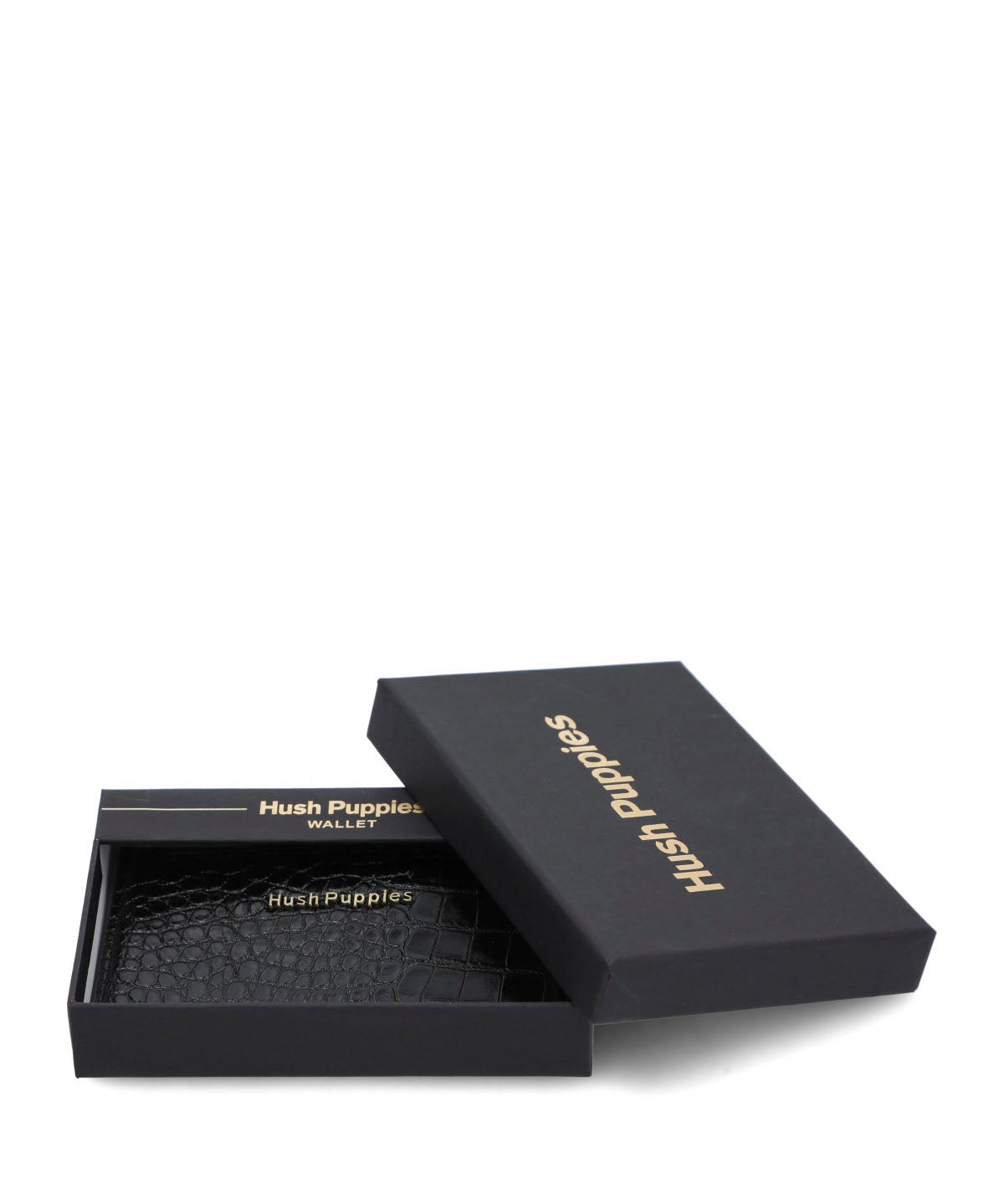 Billetera Ecocuero Mujer Croco Big Negro Hush Puppies