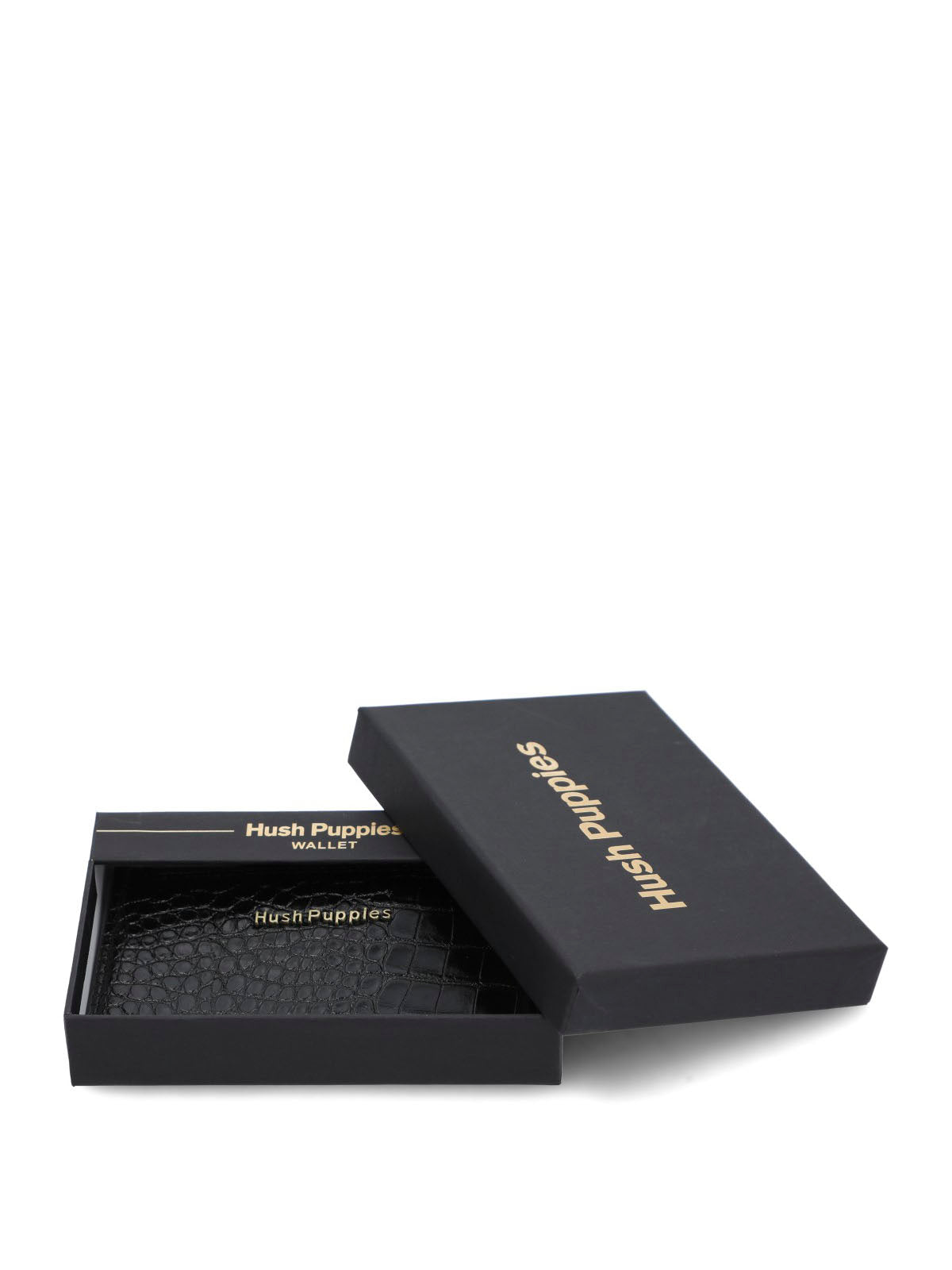 Billetera Ecocuero Mujer Croco Big Negro Hush Puppies