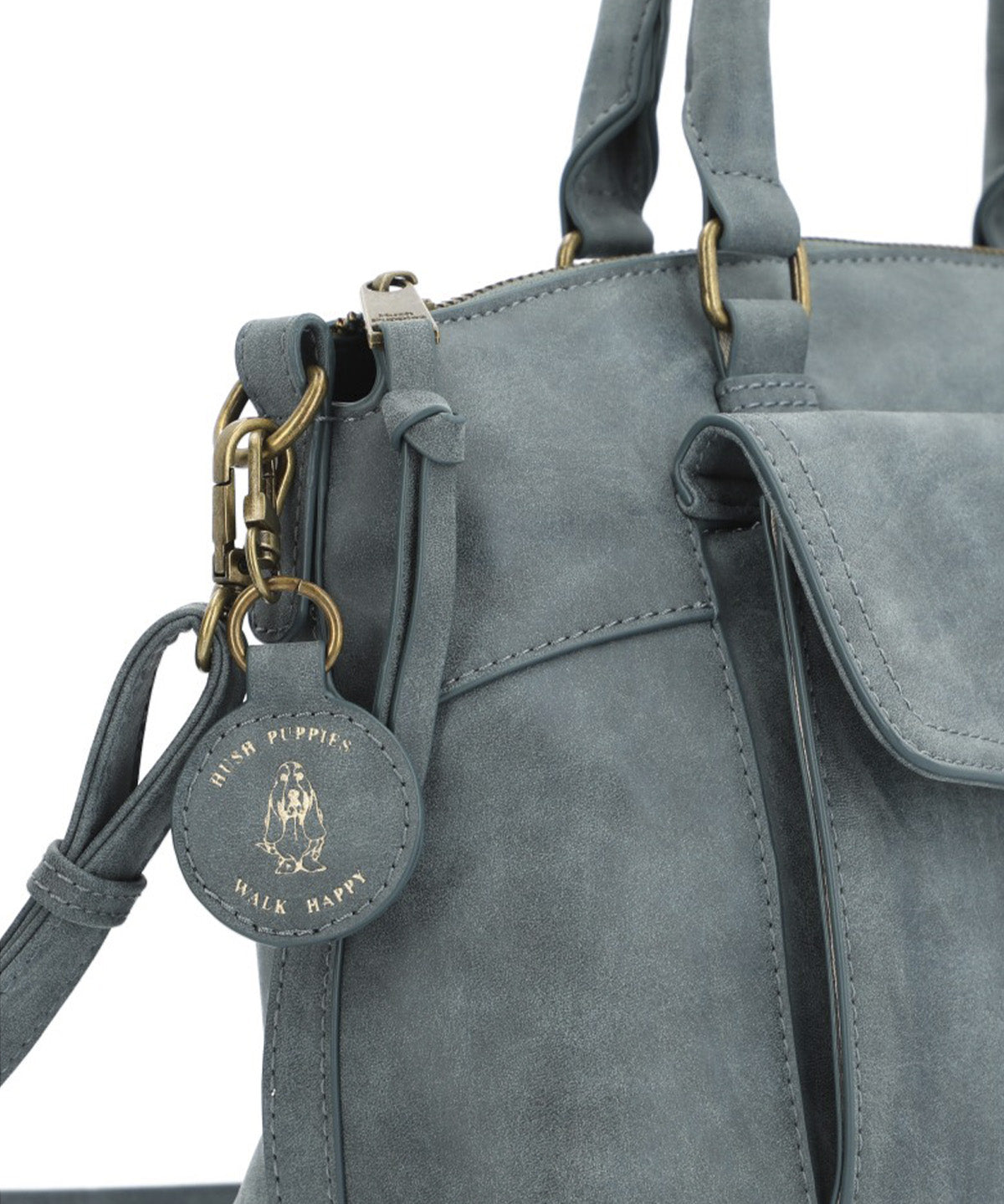 Cartera Ecocuero Mujer Durham Bag Azul Hush Puppies