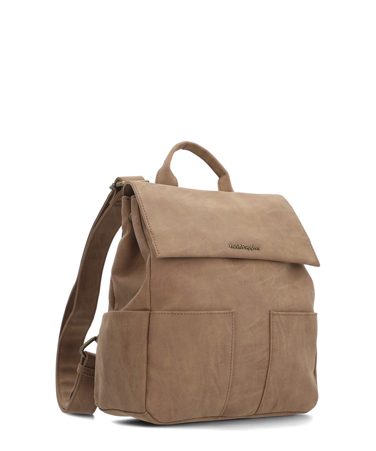 Mochila Ecocuero Mujer Dallas Back Café Hush Puppies