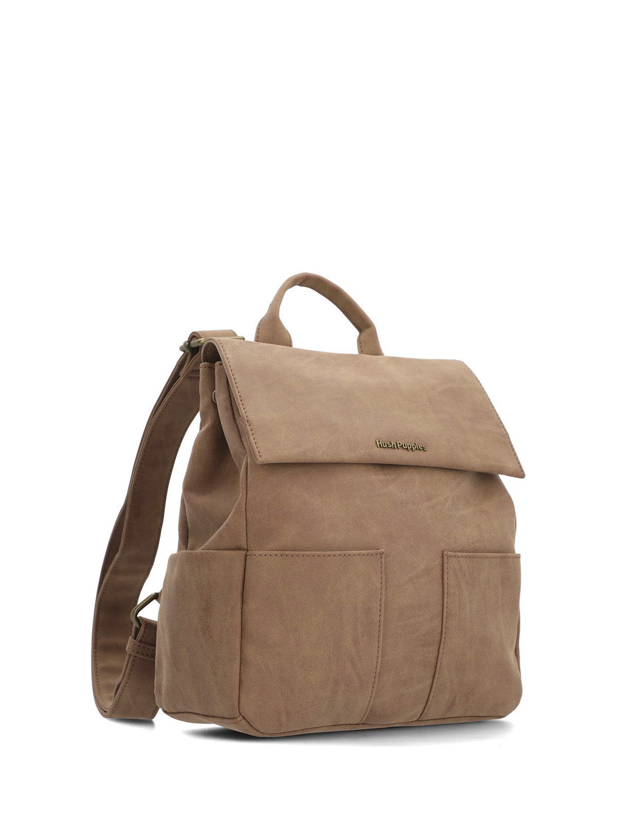 Mochila Ecocuero Mujer Dallas Back Café Hush Puppies