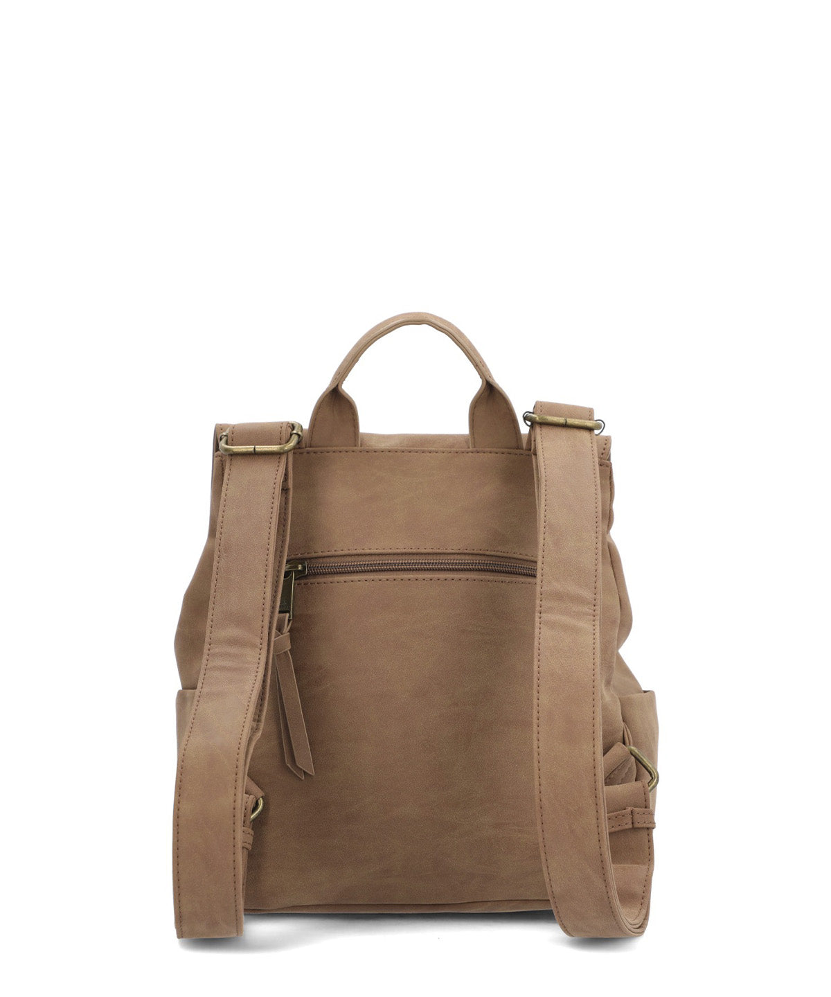 Mochila Ecocuero Mujer Dallas Back Café Hush Puppies