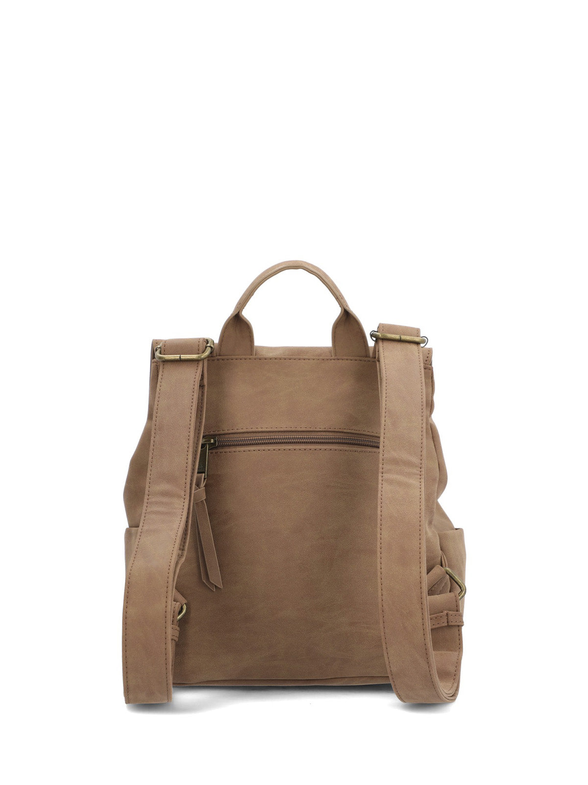 Mochila Ecocuero Mujer Dallas Back Café Hush Puppies