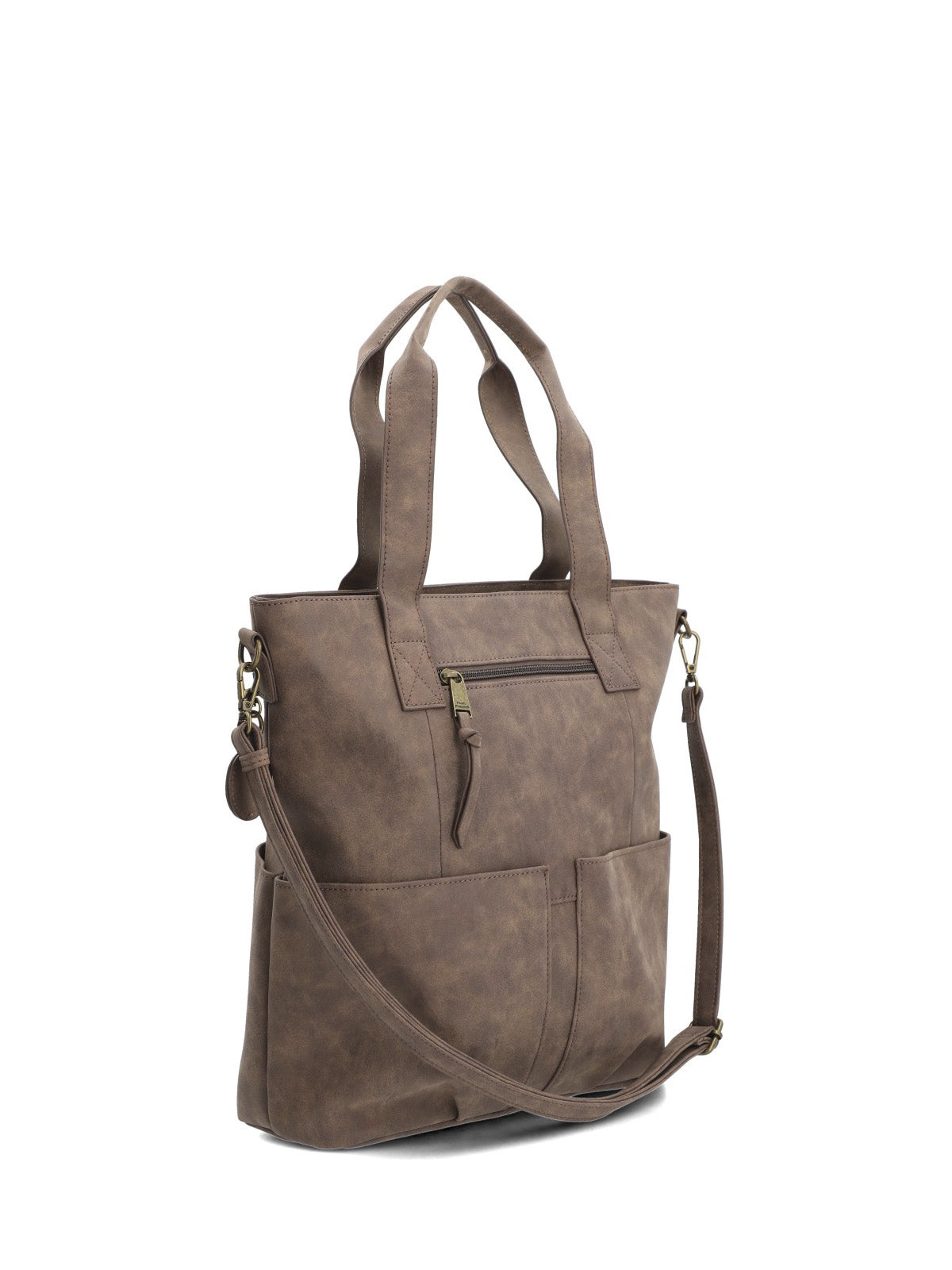 Cartera Ecocuero Mujer Denver Tote Café Hush Puppies