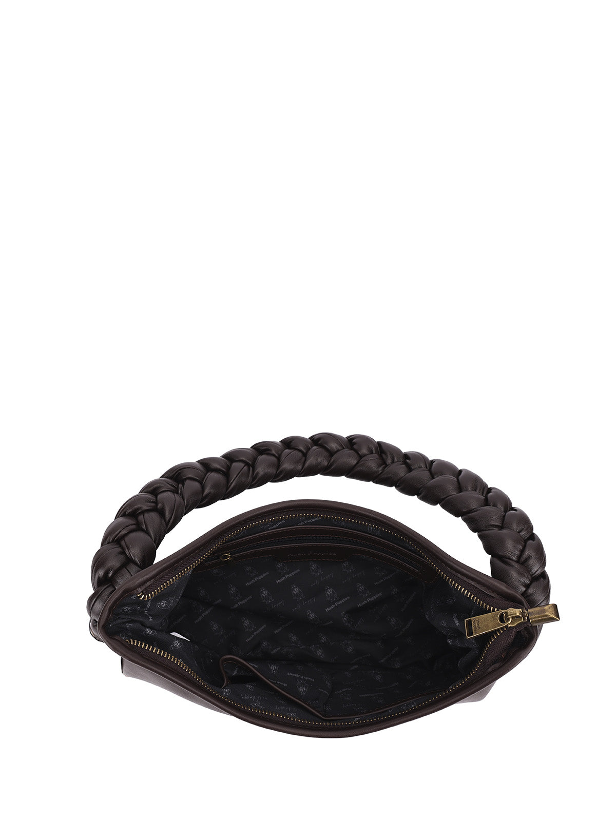 Cartera Ecocuero Mujer Brighton Hobo Café Hush Puppies