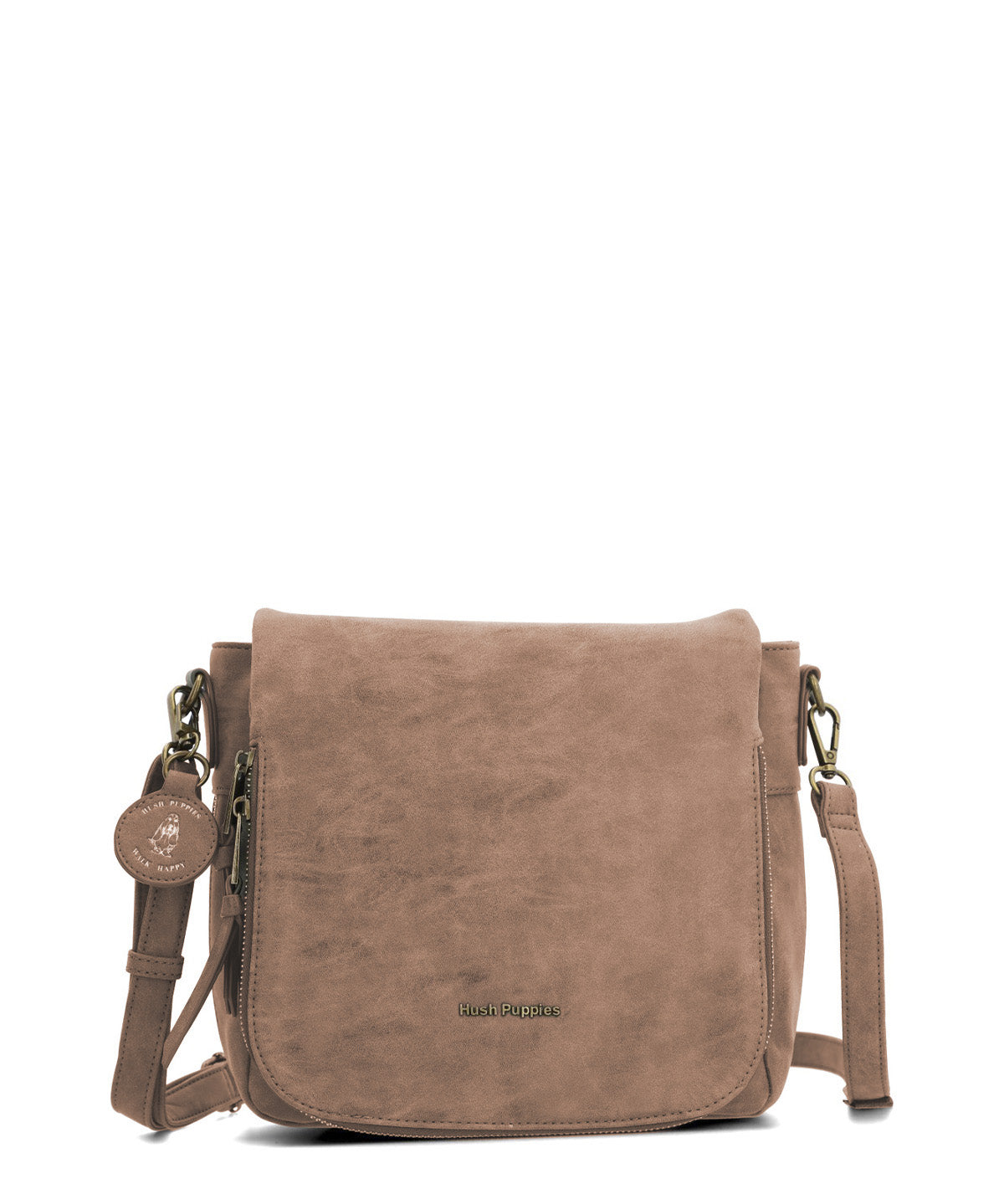 Cartera Ecocuero Mujer Derby Cross Café Hush Puppies