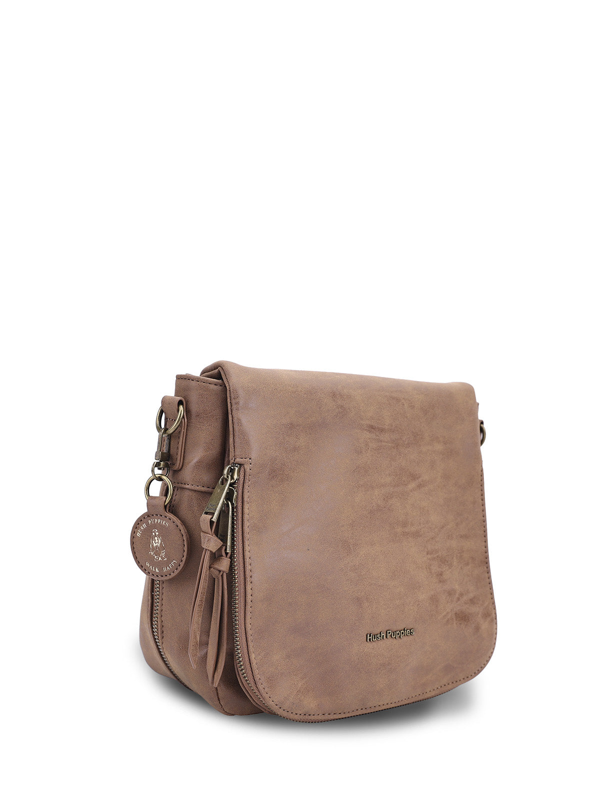 Cartera Ecocuero Mujer Derby Cross Café Hush Puppies