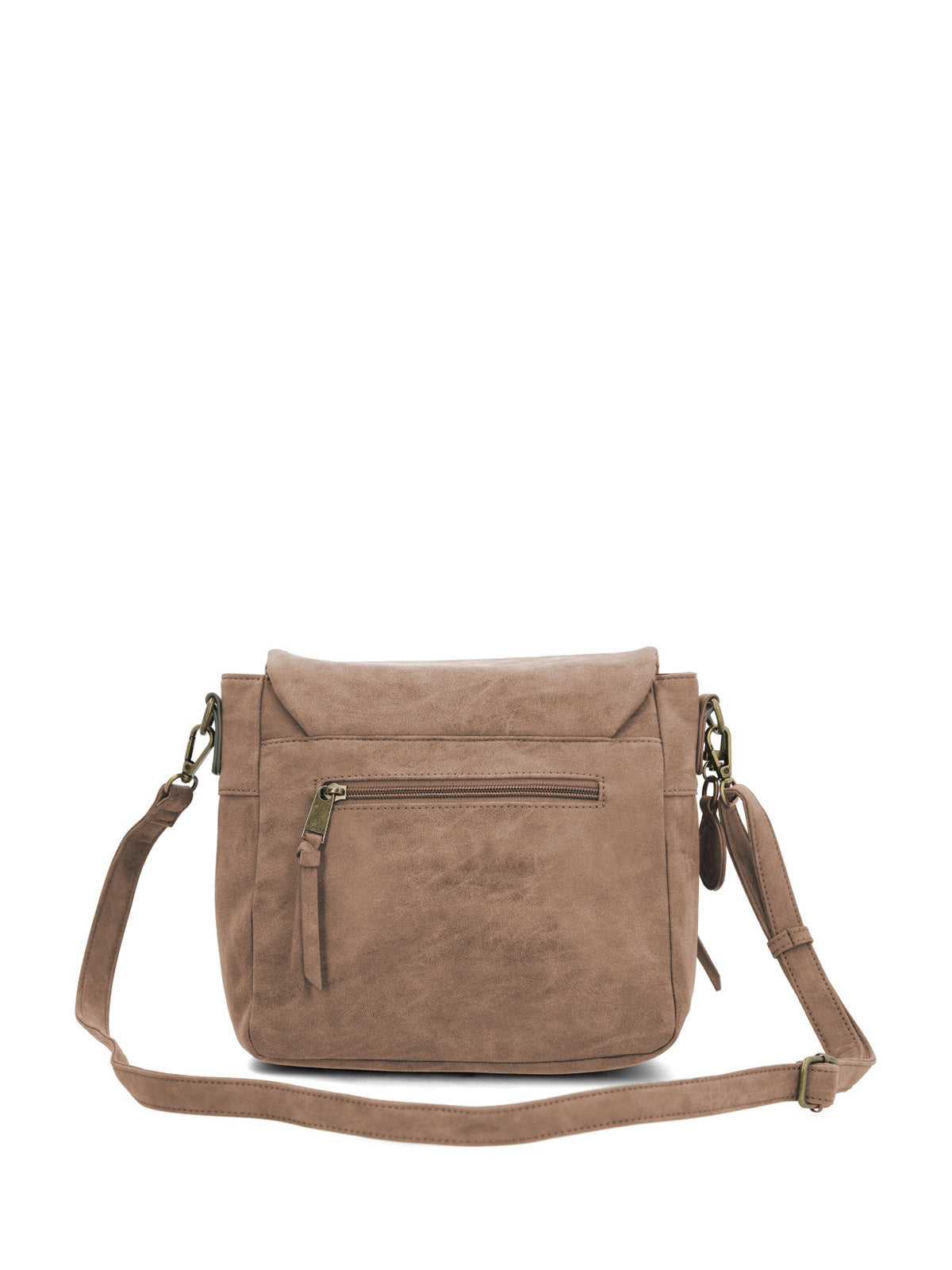 Cartera Ecocuero Mujer Derby Cross Café Hush Puppies