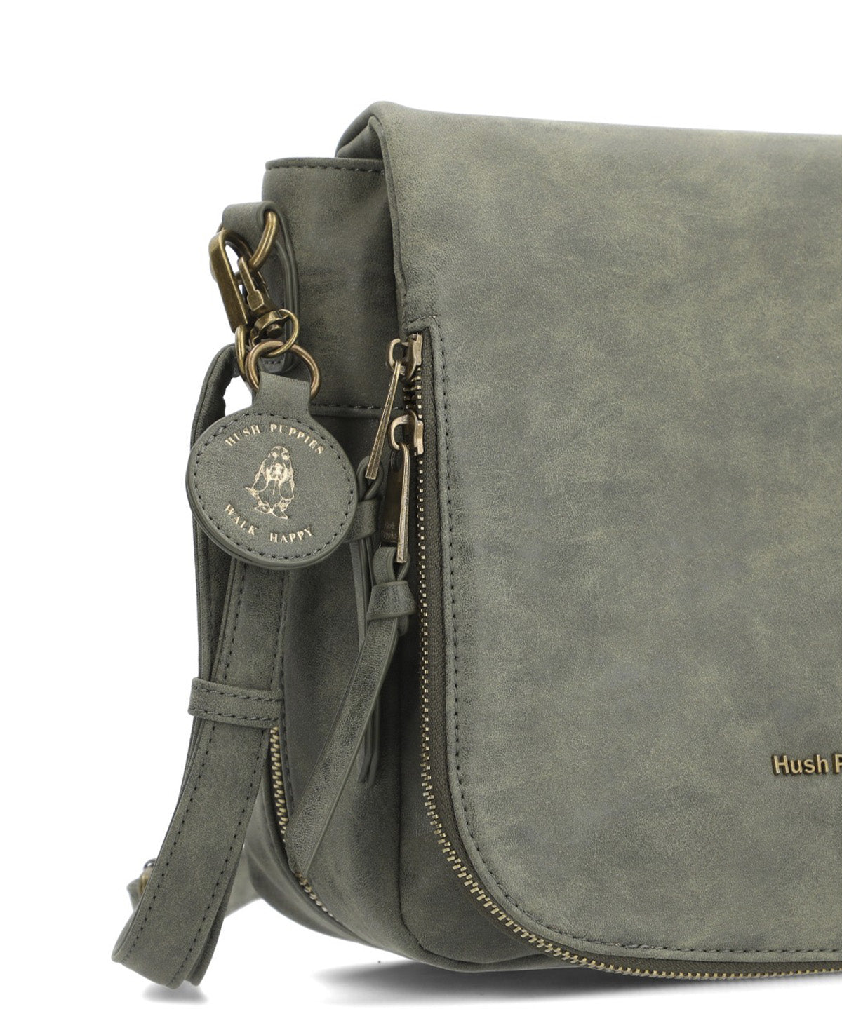 Cartera Ecocuero Mujer Derby Cross Verde Hush Puppies