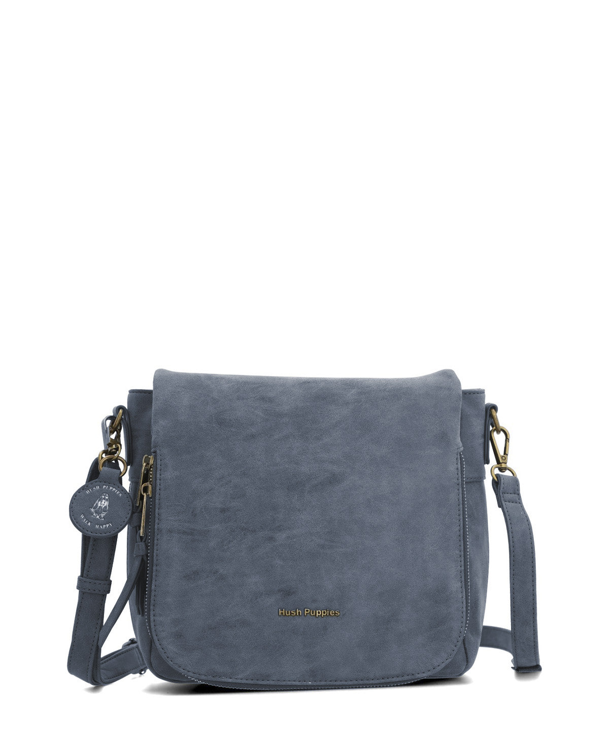 Cartera Ecocuero Mujer Derby Cross Azul Hush Puppies