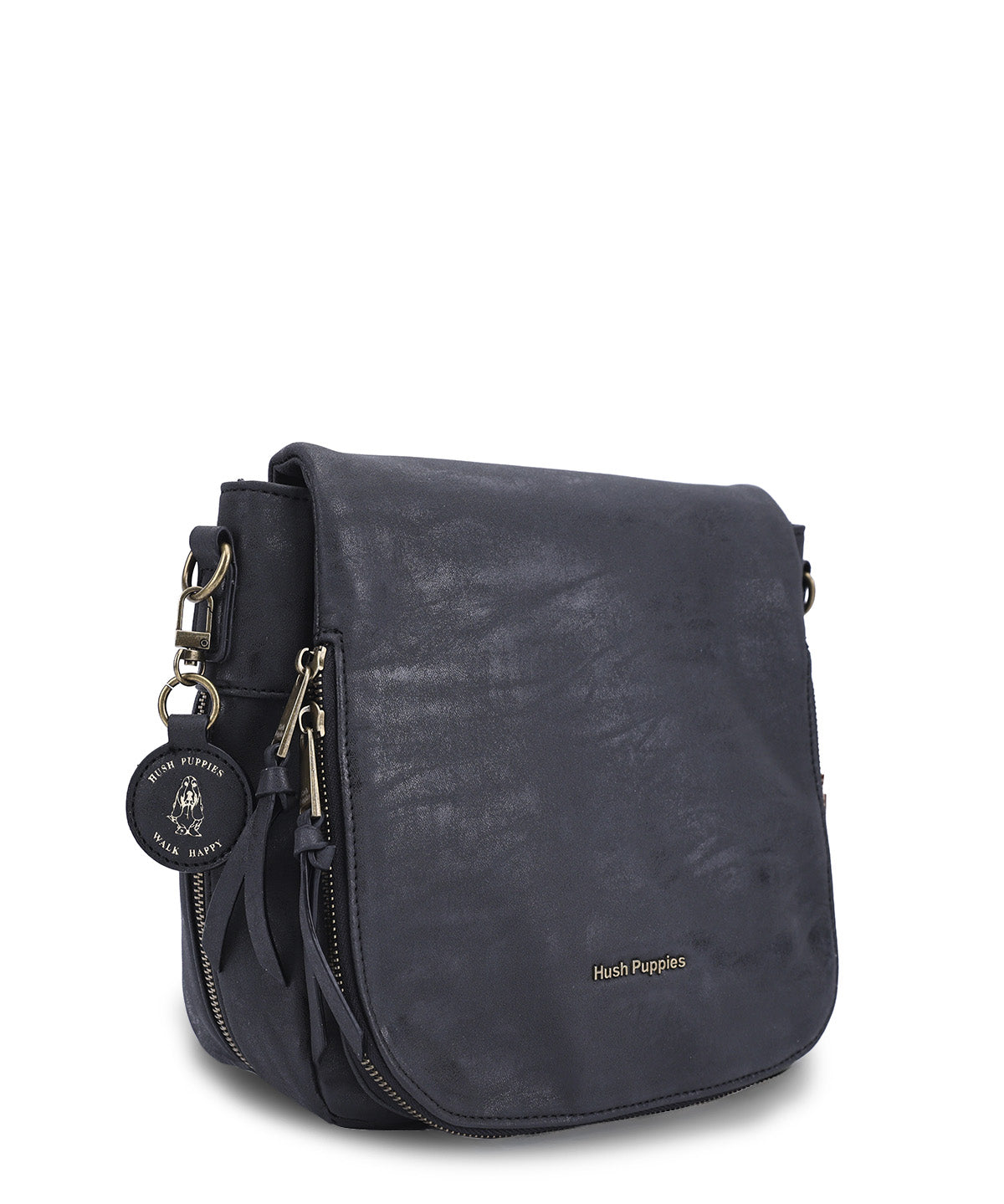 Cartera Ecocuero Mujer Derby Cross Negro Hush Puppies