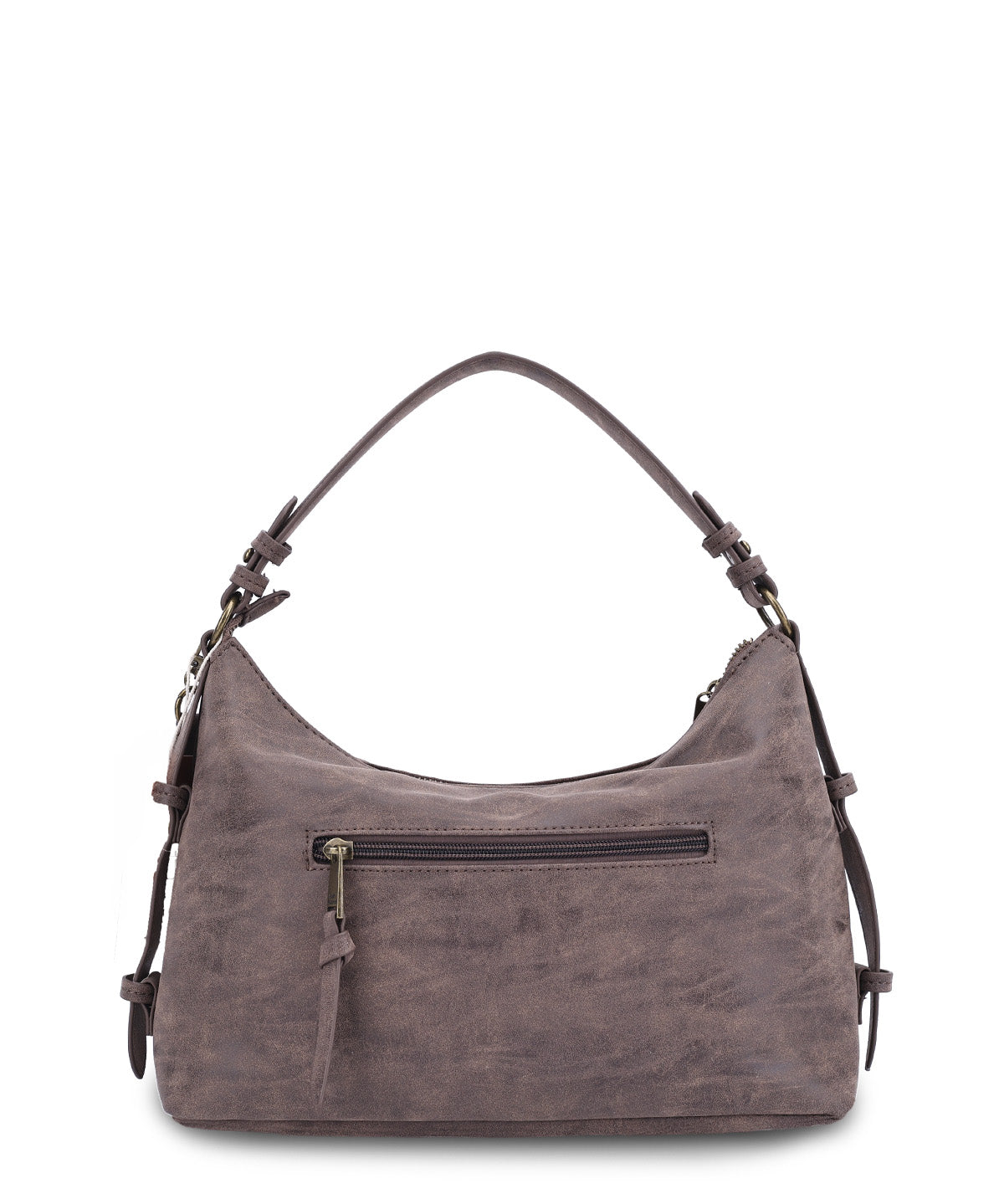 Cartera Ecocuero Mujer Dover Hobo Café Hush Puppies