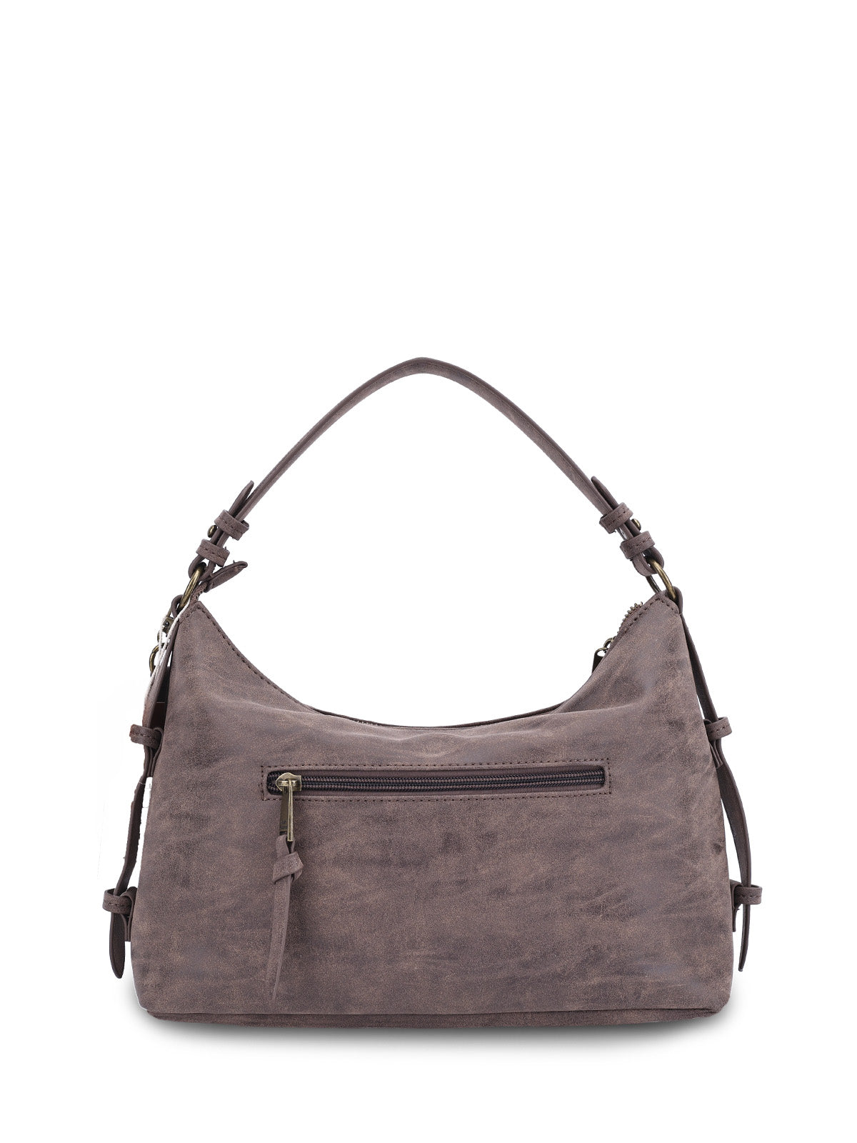 Cartera Ecocuero Mujer Dover Hobo Café Hush Puppies