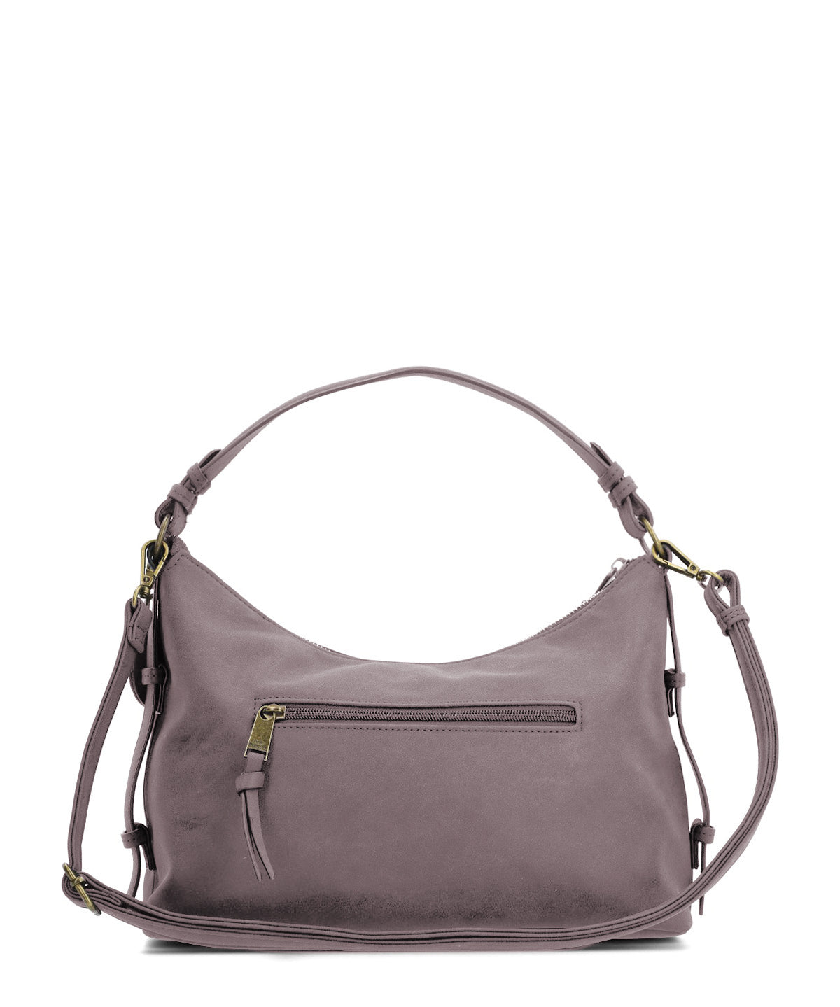 Cartera Ecocuero Mujer Dover Hobo Café Hush Puppies