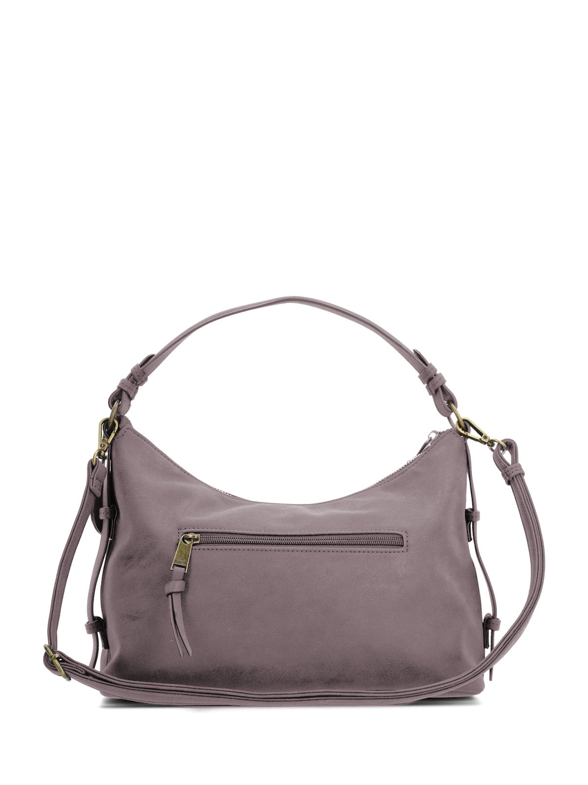 Cartera Ecocuero Mujer Dover Hobo Café Hush Puppies
