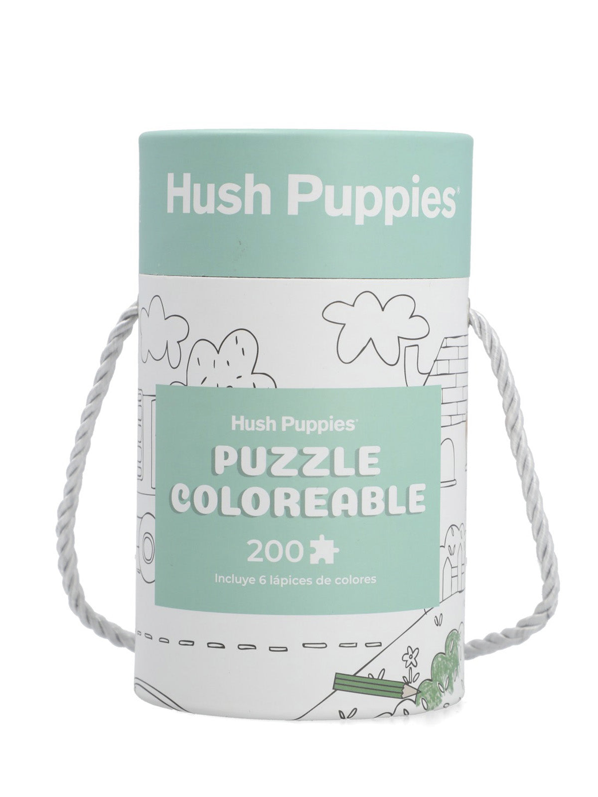 Puzzle Para Colorear Carton Niño Hpk Colourabl Puzzle Verde Hush Puppies