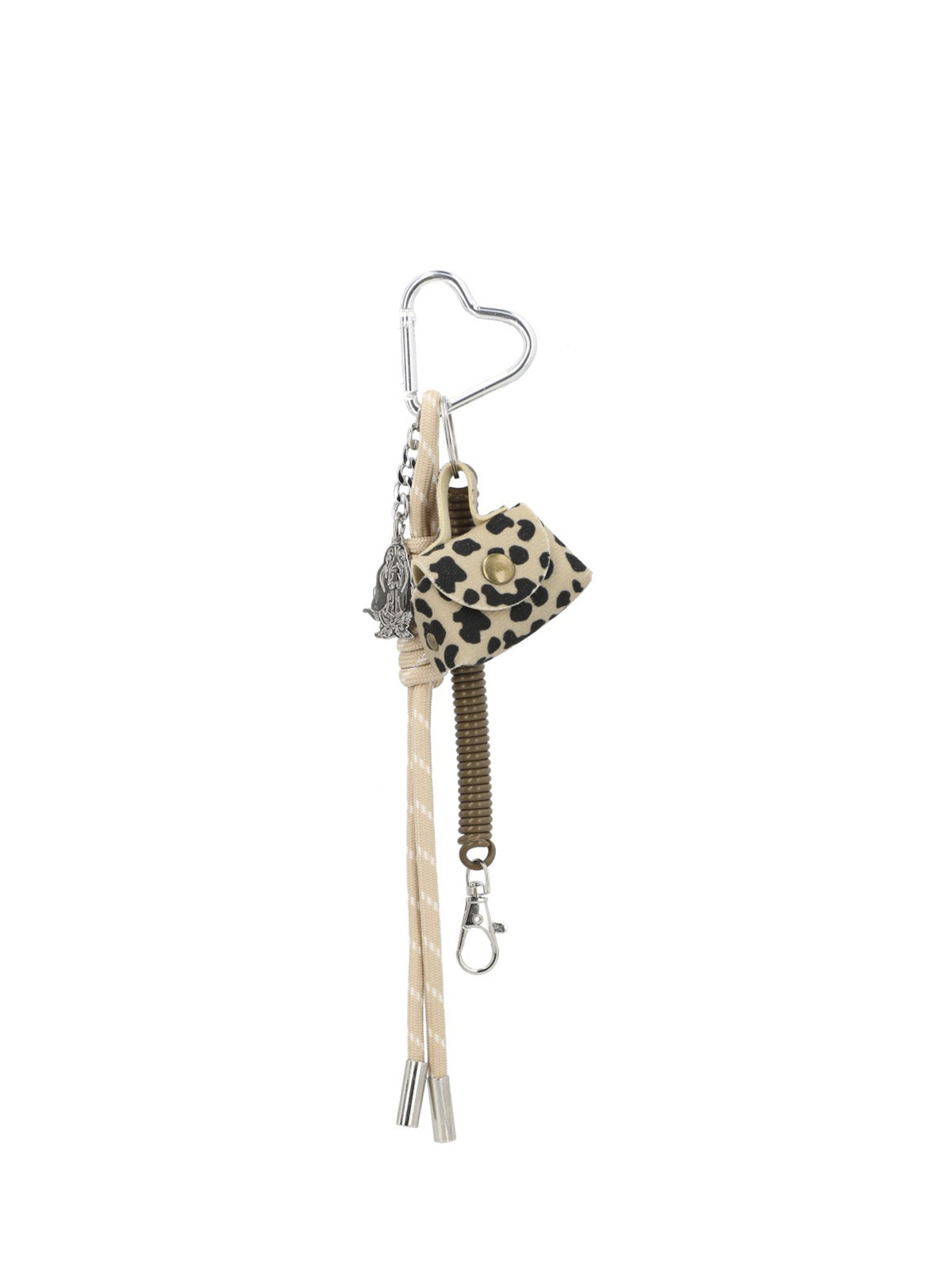 Bag Charm  Mujer Hp Bag Charm Print Café Hush Puppies