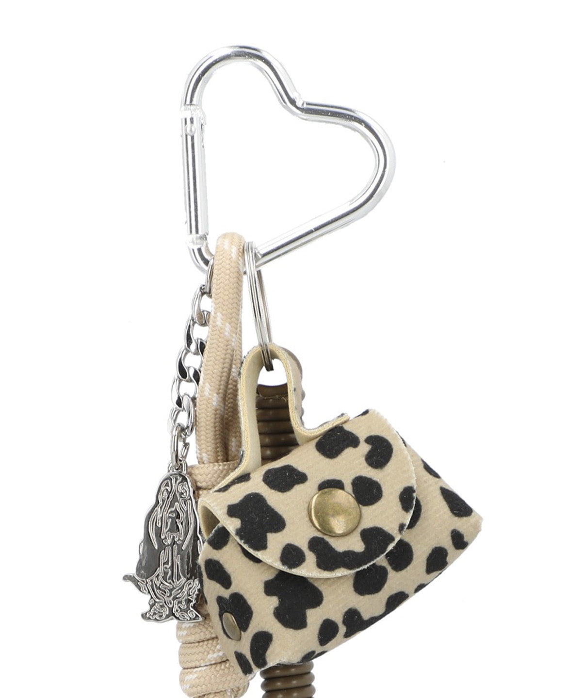Bag Charm  Mujer Hp Bag Charm Print Café Hush Puppies