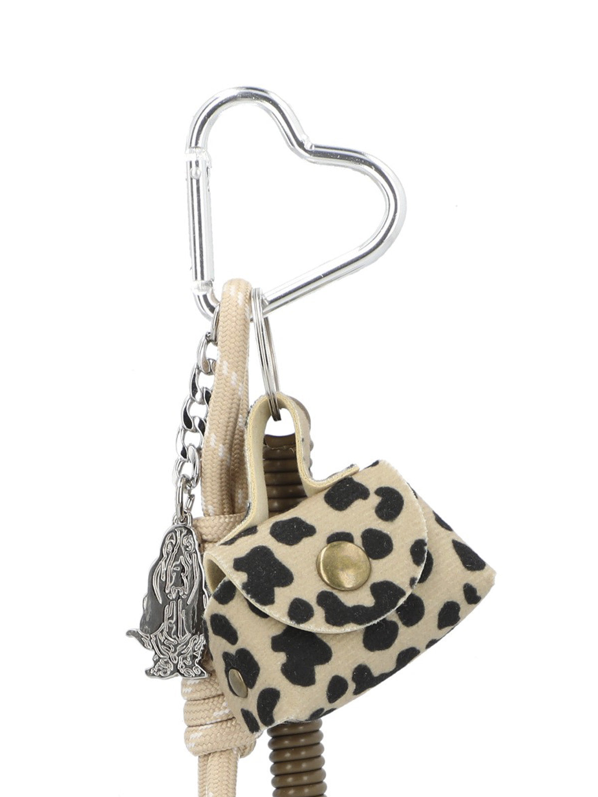 Bag Charm  Mujer Hp Bag Charm Print Café Hush Puppies