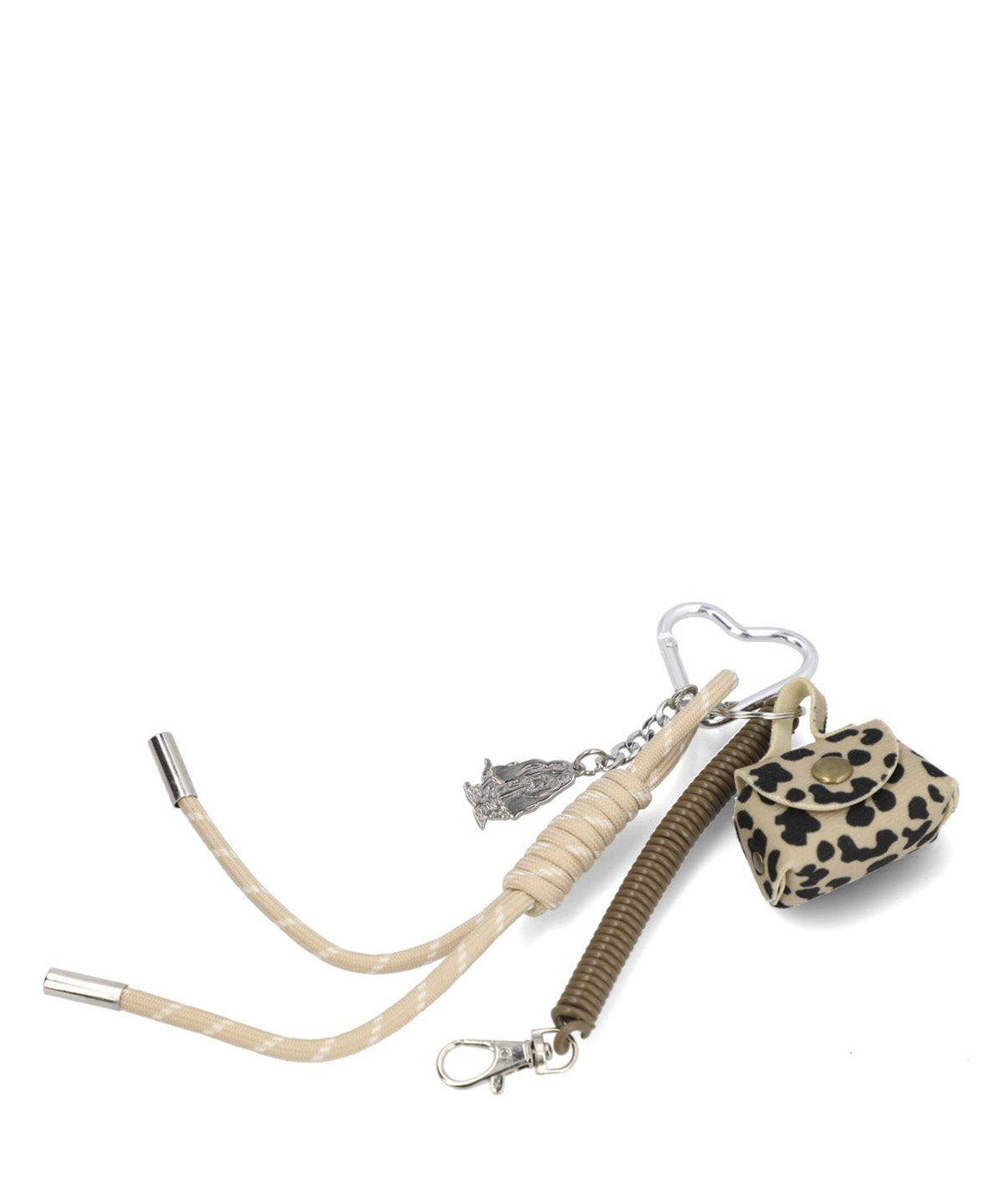 Bag Charm  Mujer Hp Bag Charm Print Café Hush Puppies