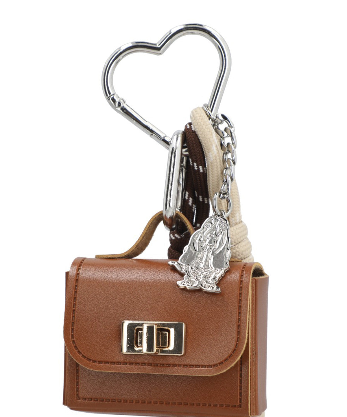 Bag Charm  Mujer Hp Bag Charm Bag Café Hush Puppies
