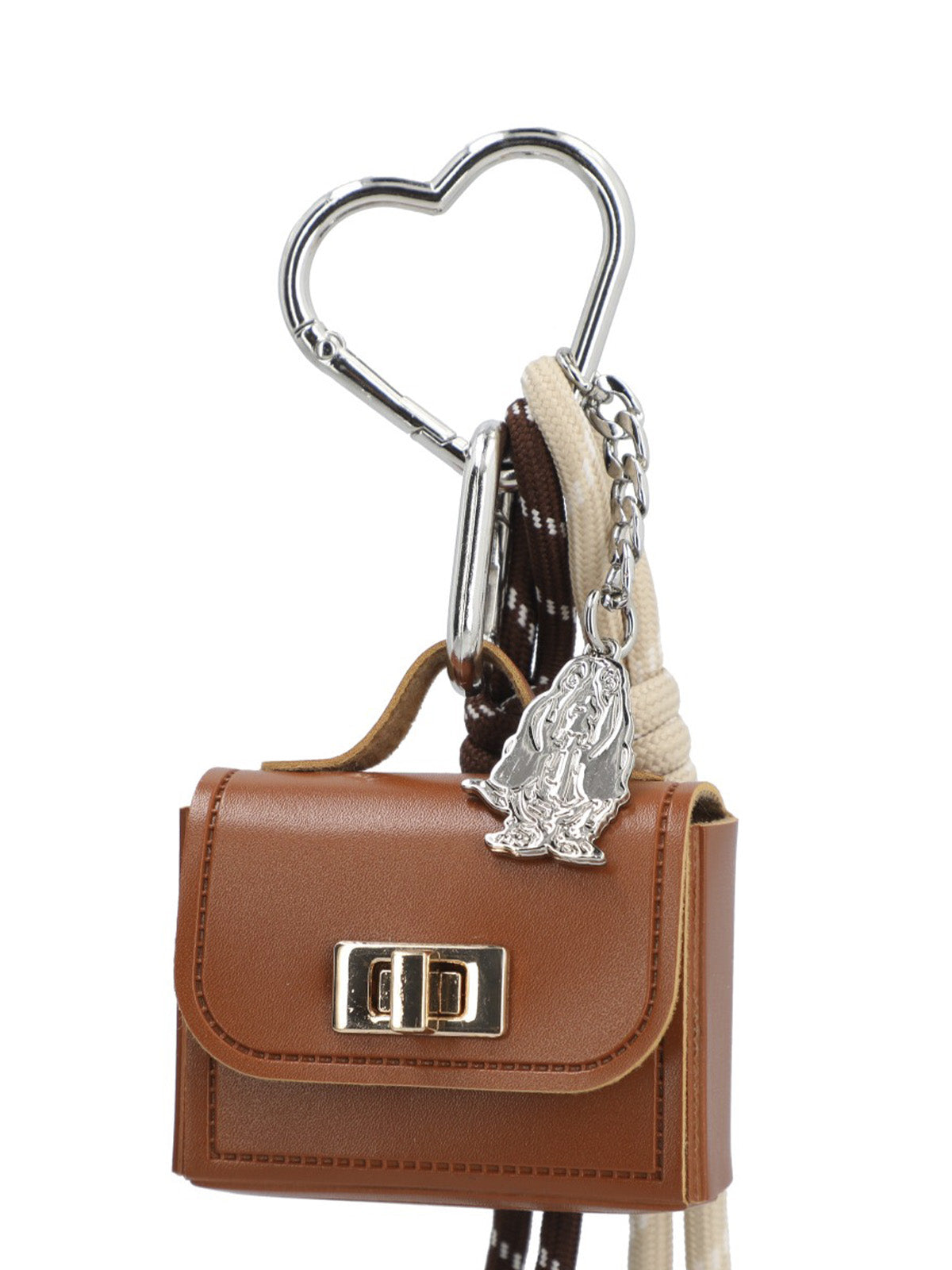 Bag Charm  Mujer Hp Bag Charm Bag Café Hush Puppies
