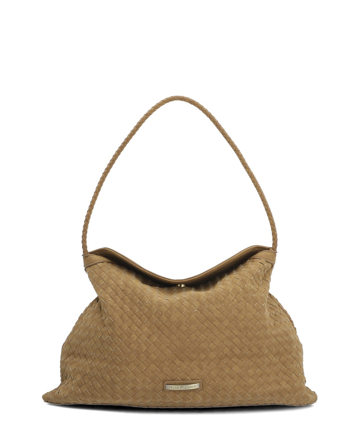 Cartera Ecocuero Mujer Brigg Hobo Café Hush Puppies