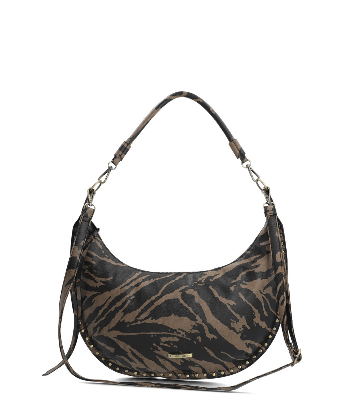 Cartera Ecocuero Mujer Print Hobo Multicolor Hush Puppies
