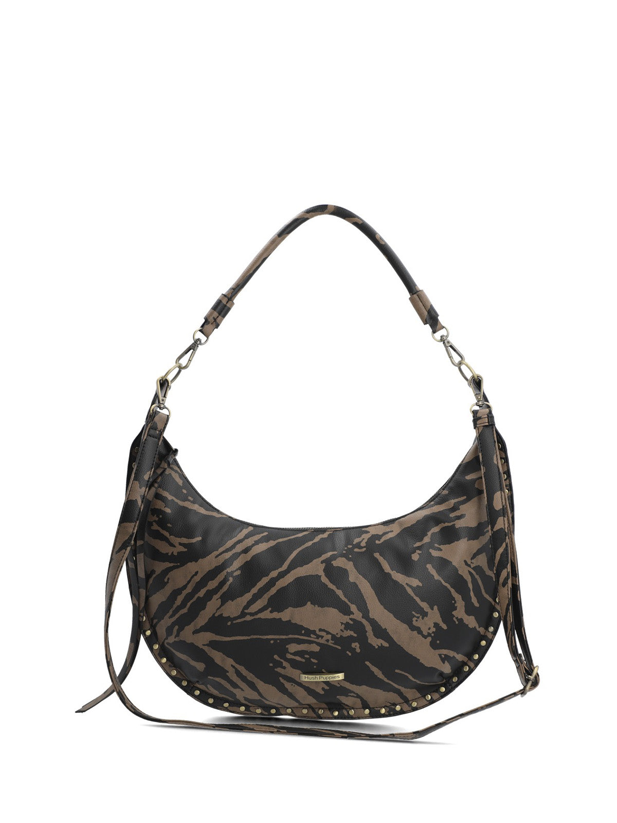 Cartera Ecocuero Mujer Print Hobo Multicolor Hush Puppies