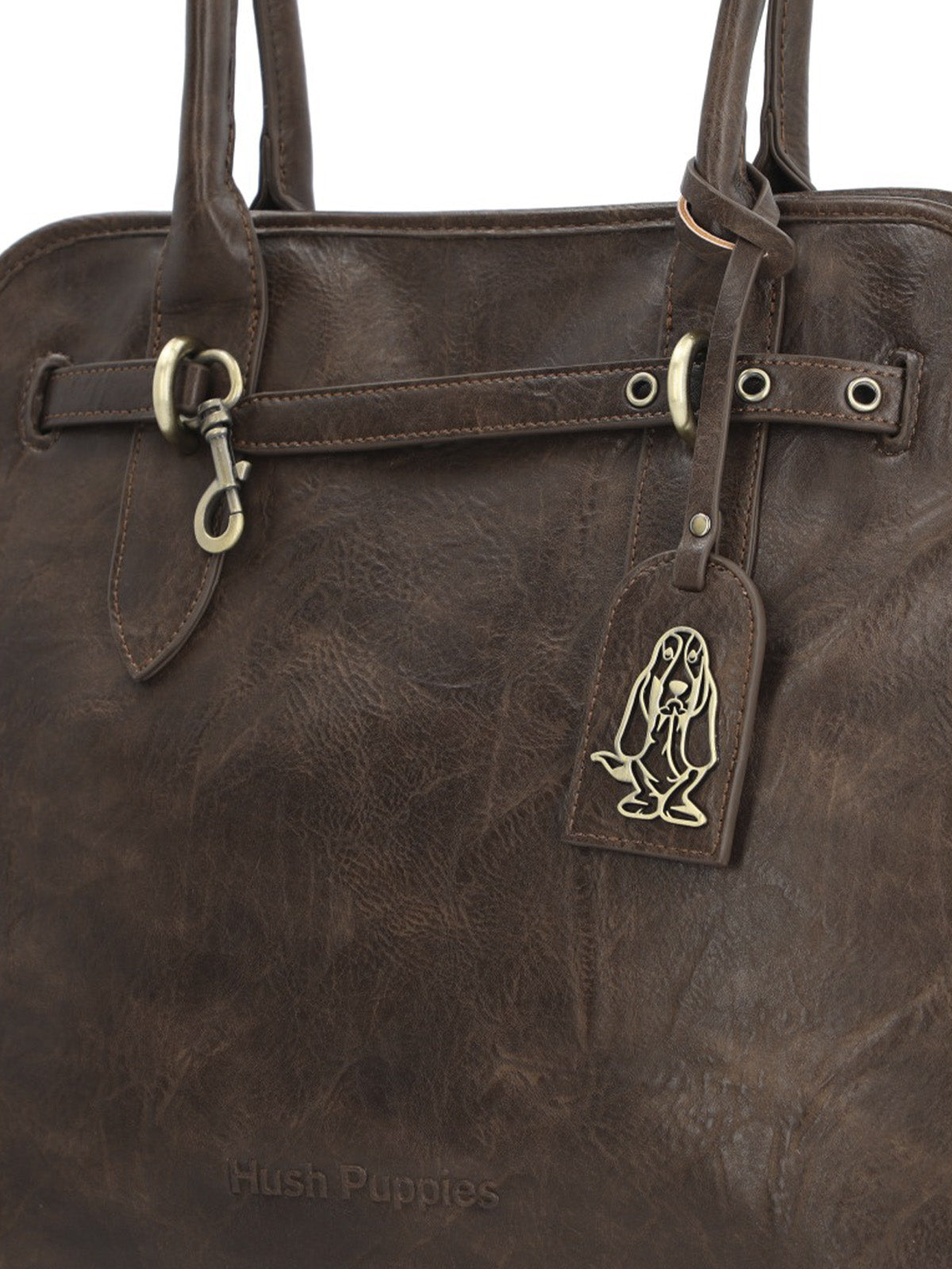 Cartera Ecocuero Mujer Minster Bag Café Hush Puppies