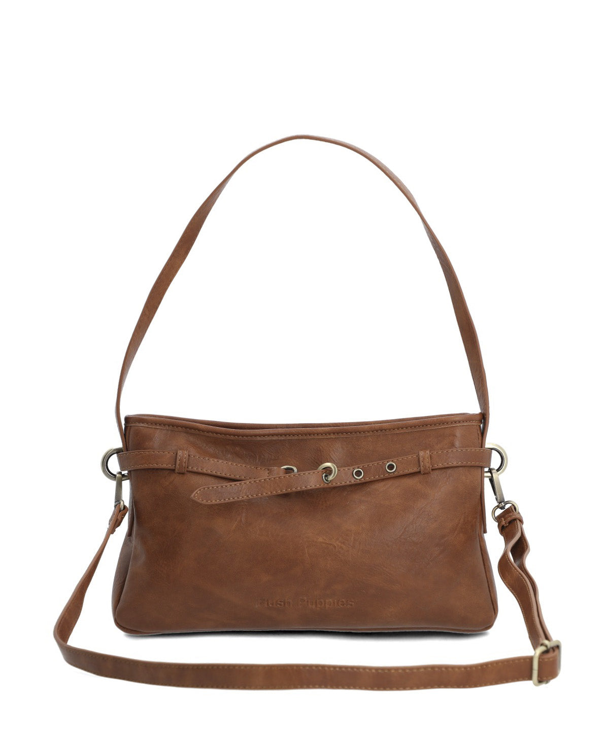 Cartera Ecocuero Mujer Milford Bag Café Hush Puppies