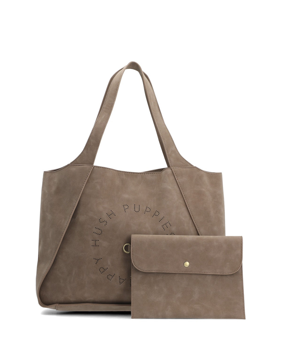 Cartera Ecocuero Mujer Hush Tote Café Hush Puppies