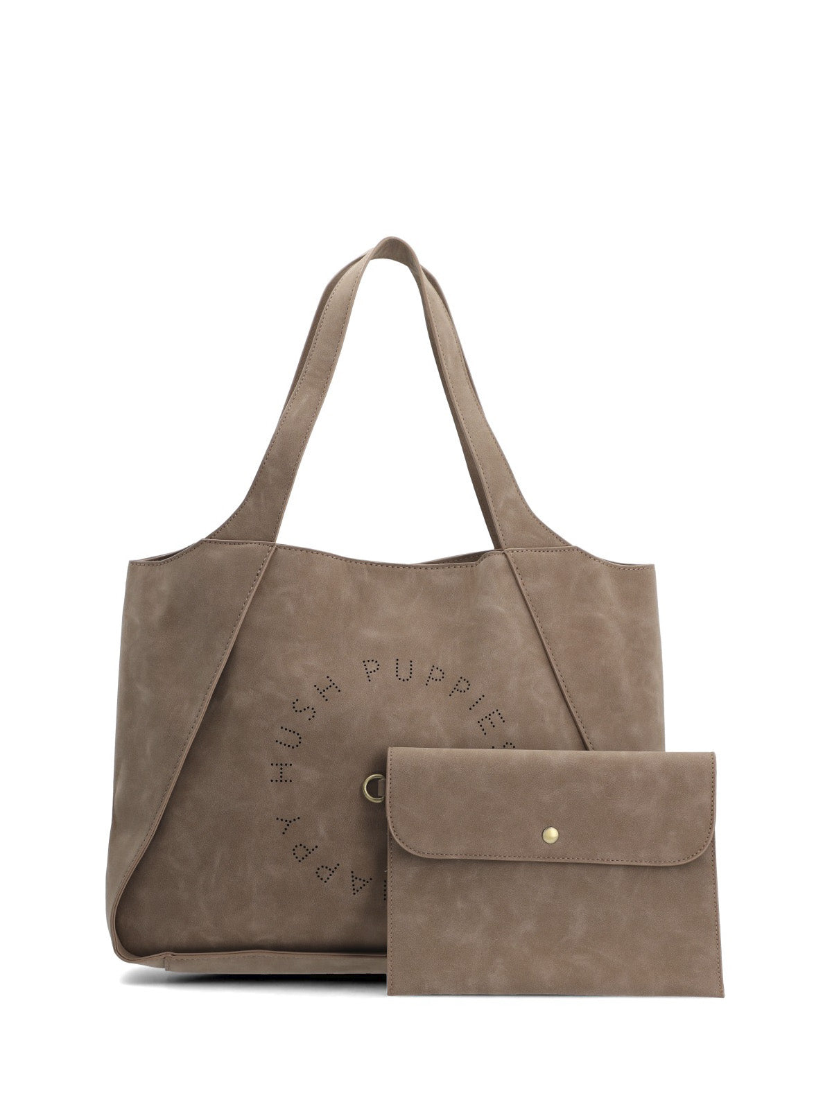Cartera Ecocuero Mujer Hush Tote Café Hush Puppies