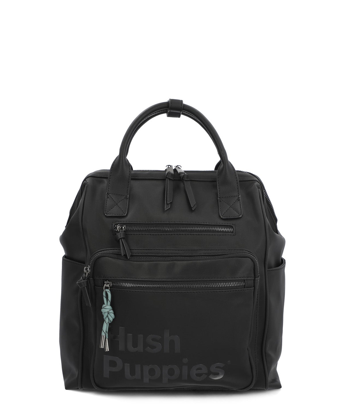 Mochila Ecocuero Mujer Horsham Back Negro Hush Puppies