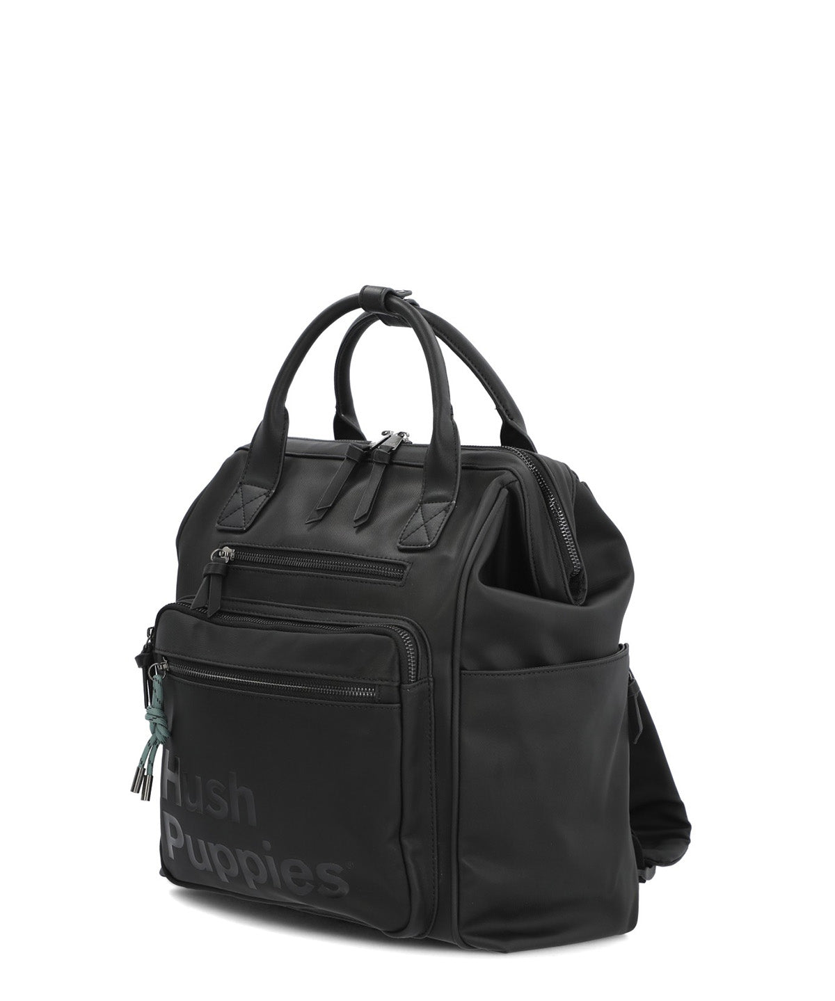 Mochila Ecocuero Mujer Horsham Back Negro Hush Puppies