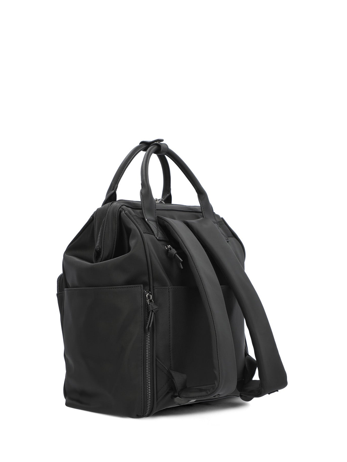 Mochila Ecocuero Mujer Horsham Back Negro Hush Puppies