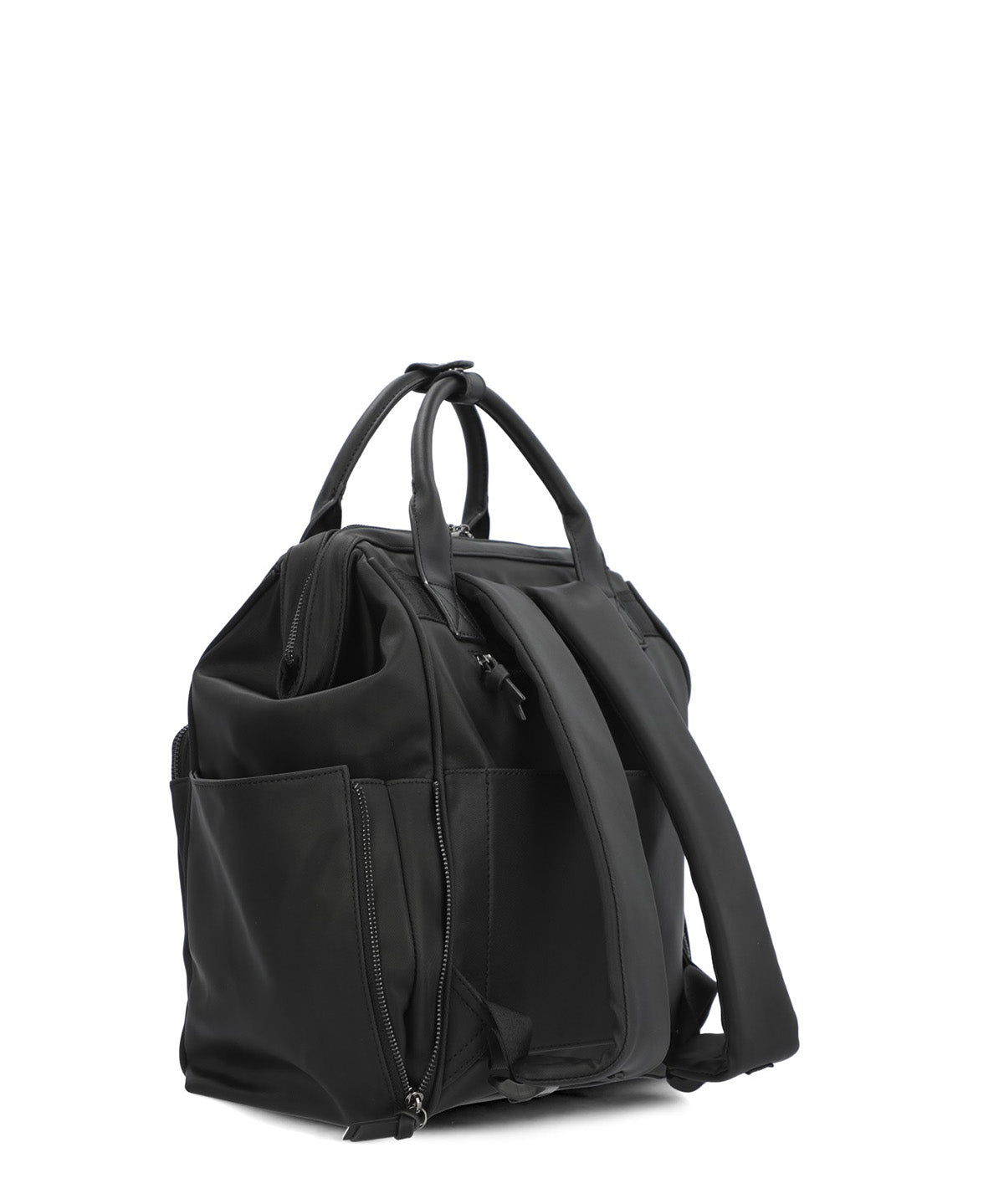 Mochila Ecocuero Mujer Horsham Back Negro Hush Puppies