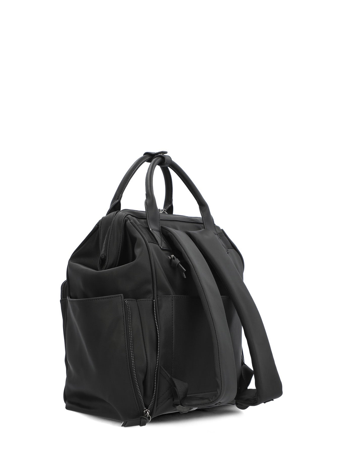 Mochila Ecocuero Mujer Horsham Back Negro Hush Puppies
