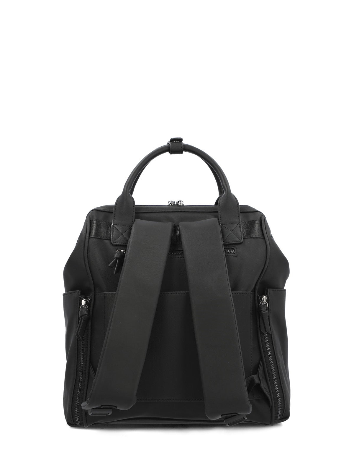 Mochila Ecocuero Mujer Horsham Back Negro Hush Puppies