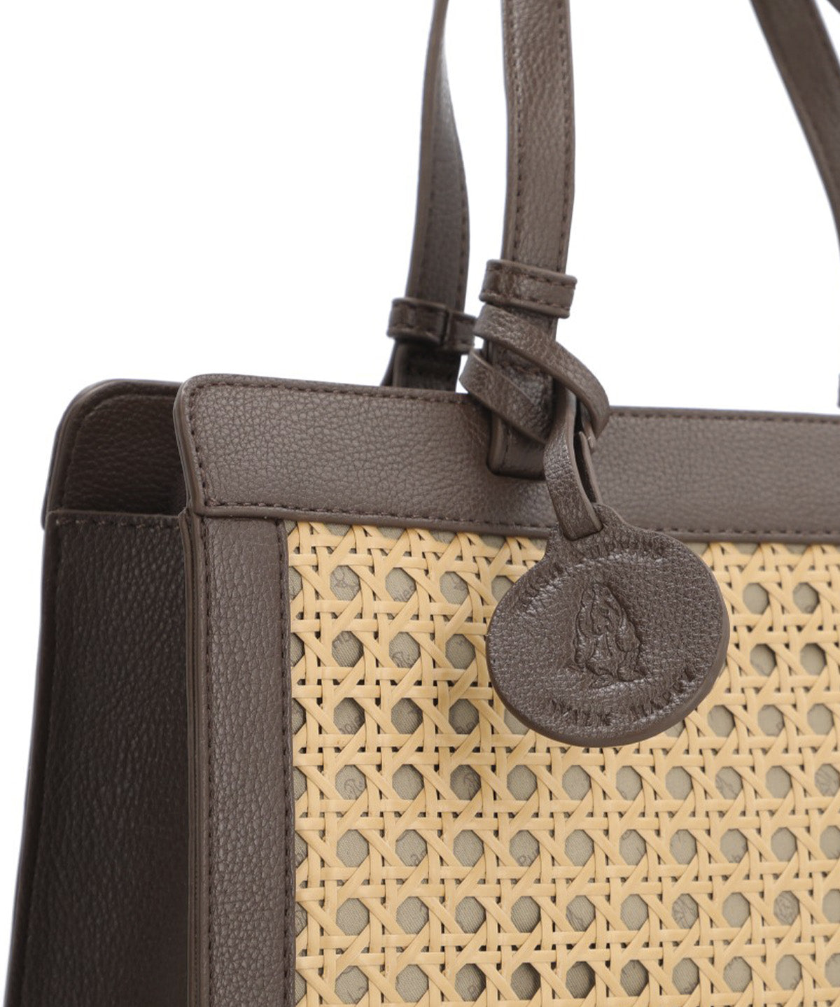 Cartera  Mujer Rattan Tote Café Hush Puppies