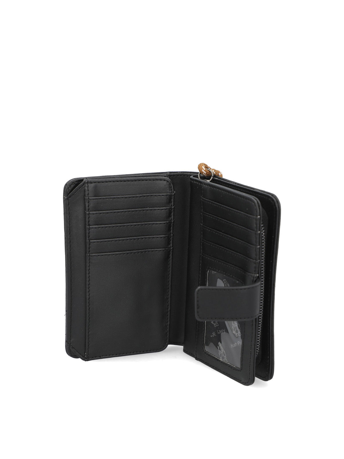 Billetera Ecocuero Mujer Hebden Wallet Negro Hush Puppies